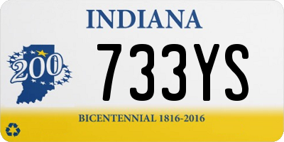 IN license plate 733YS