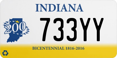 IN license plate 733YY