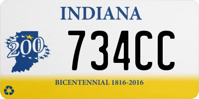 IN license plate 734CC