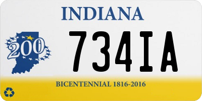 IN license plate 734IA