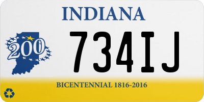 IN license plate 734IJ