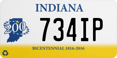 IN license plate 734IP