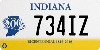 IN license plate 734IZ