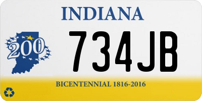 IN license plate 734JB