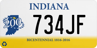 IN license plate 734JF