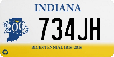 IN license plate 734JH