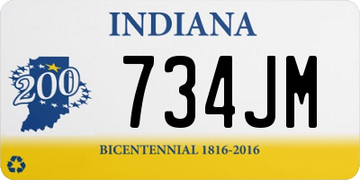 IN license plate 734JM