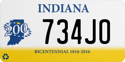 IN license plate 734JO