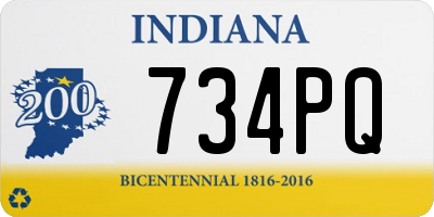 IN license plate 734PQ