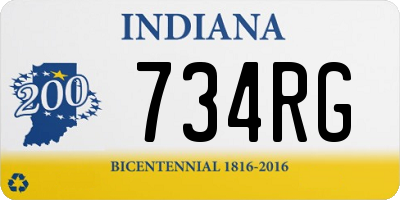 IN license plate 734RG