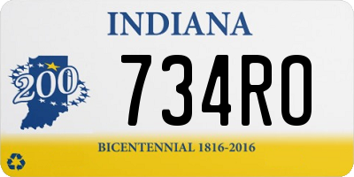 IN license plate 734RO