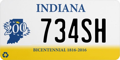 IN license plate 734SH