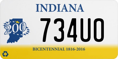 IN license plate 734UO