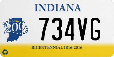 IN license plate 734VG