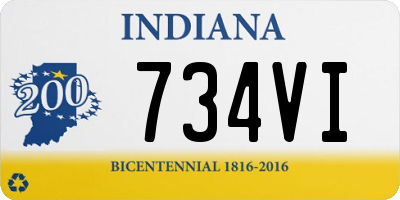 IN license plate 734VI