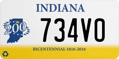 IN license plate 734VO