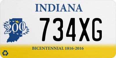 IN license plate 734XG
