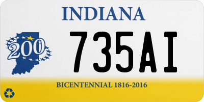 IN license plate 735AI