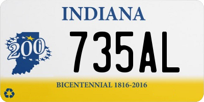 IN license plate 735AL