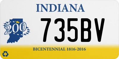 IN license plate 735BV