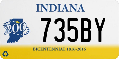 IN license plate 735BY