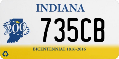 IN license plate 735CB