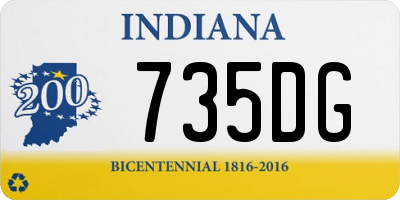 IN license plate 735DG