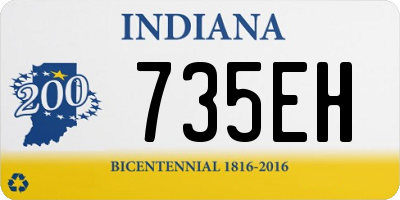 IN license plate 735EH