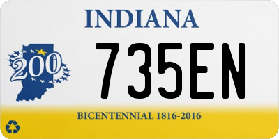 IN license plate 735EN