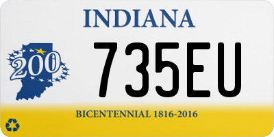 IN license plate 735EU