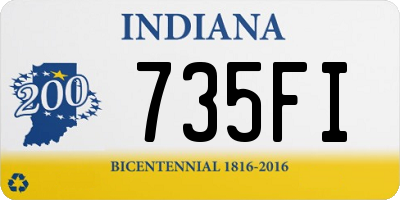 IN license plate 735FI