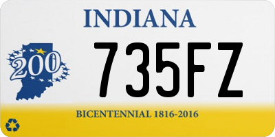 IN license plate 735FZ