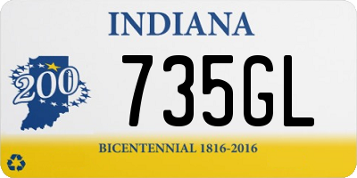 IN license plate 735GL