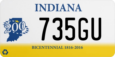 IN license plate 735GU