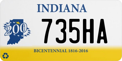 IN license plate 735HA