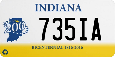 IN license plate 735IA