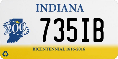 IN license plate 735IB