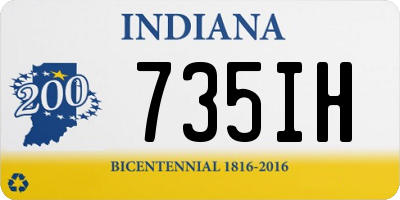 IN license plate 735IH