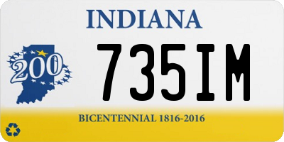 IN license plate 735IM