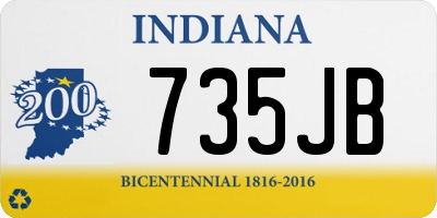 IN license plate 735JB