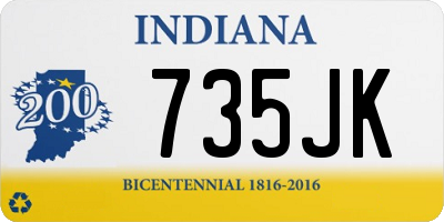 IN license plate 735JK
