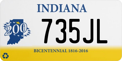 IN license plate 735JL