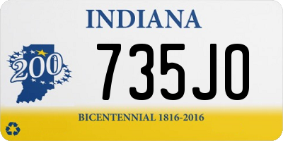 IN license plate 735JO