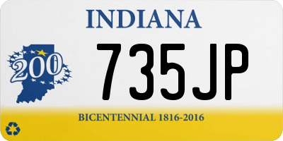 IN license plate 735JP