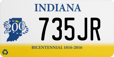 IN license plate 735JR
