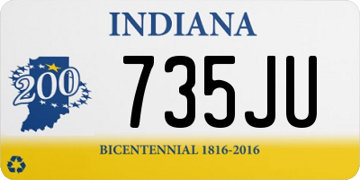 IN license plate 735JU