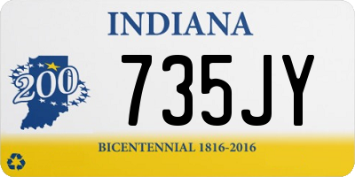 IN license plate 735JY