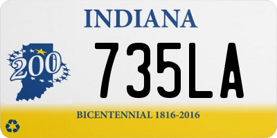 IN license plate 735LA