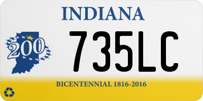 IN license plate 735LC