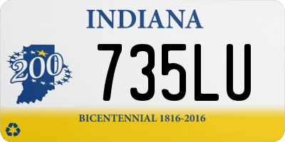 IN license plate 735LU